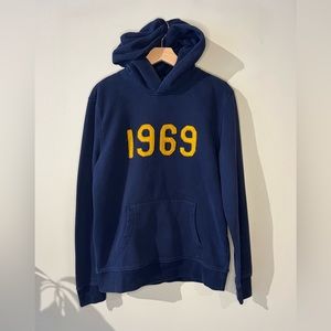 Gap Fall 2019 1969 Navy Fleece Hoodie